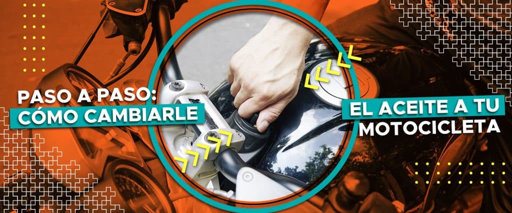 Cambio de aceite a una moto