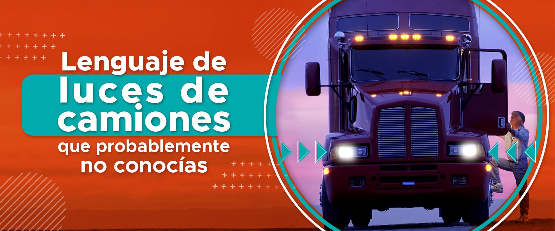 Lenguaje de luces de camiones