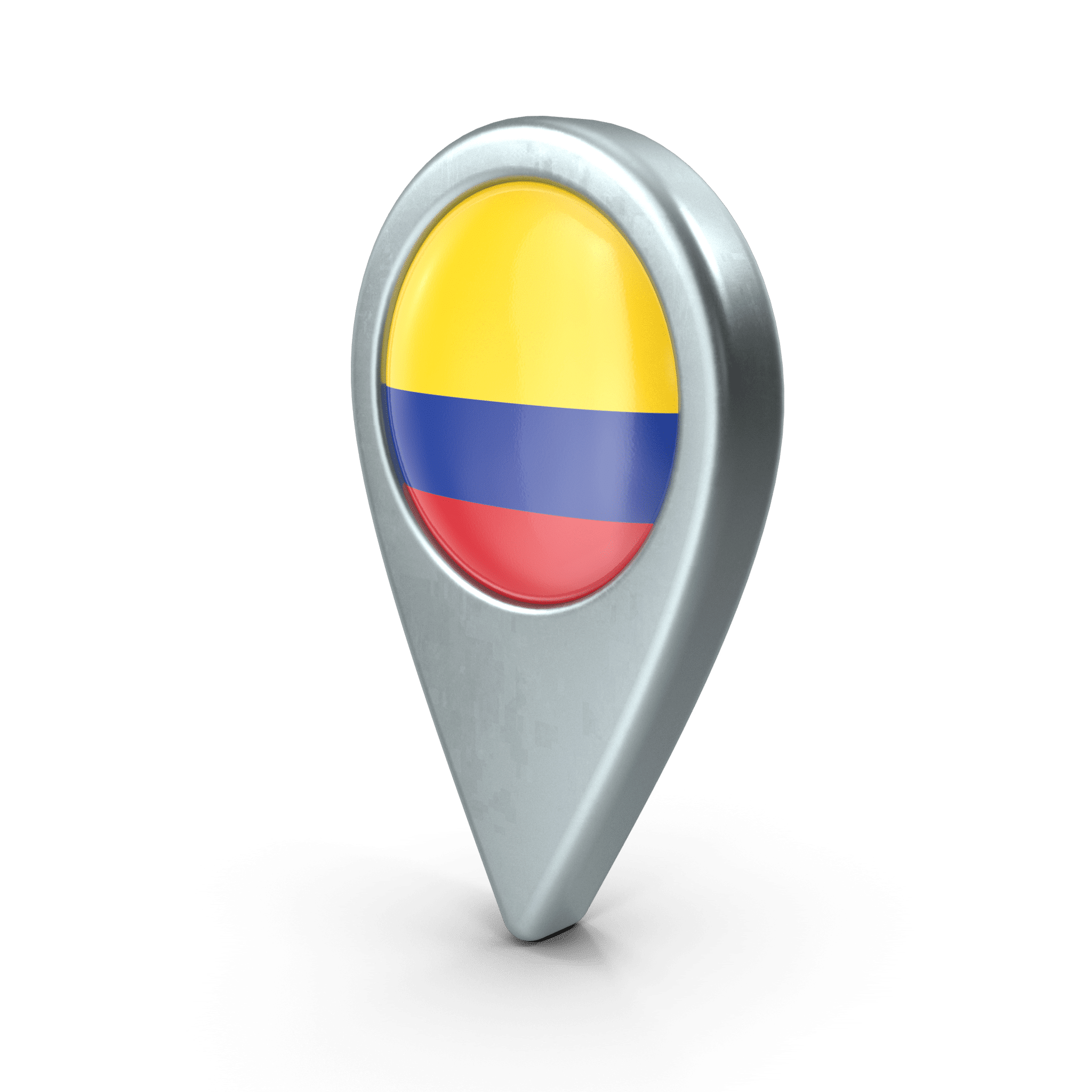 Colombia Location Pin With Flag.H03.2k